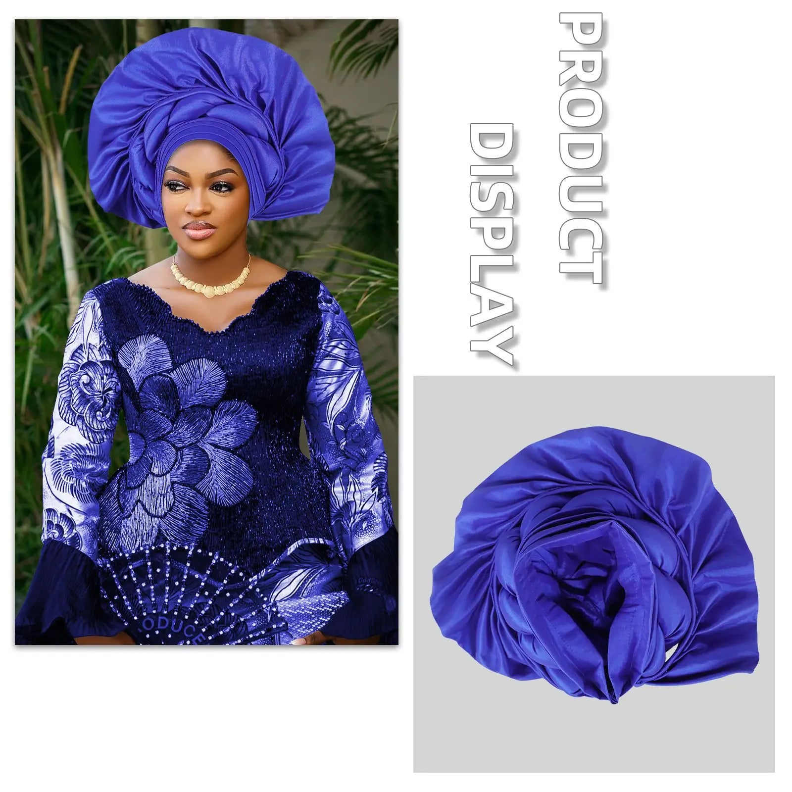 Africain femme Turban casquette femmes Autogele couvre-chef Nigeria Fan Geles fête de mariage bandeau chapeaux Bonnet Hijab chapeau foulard