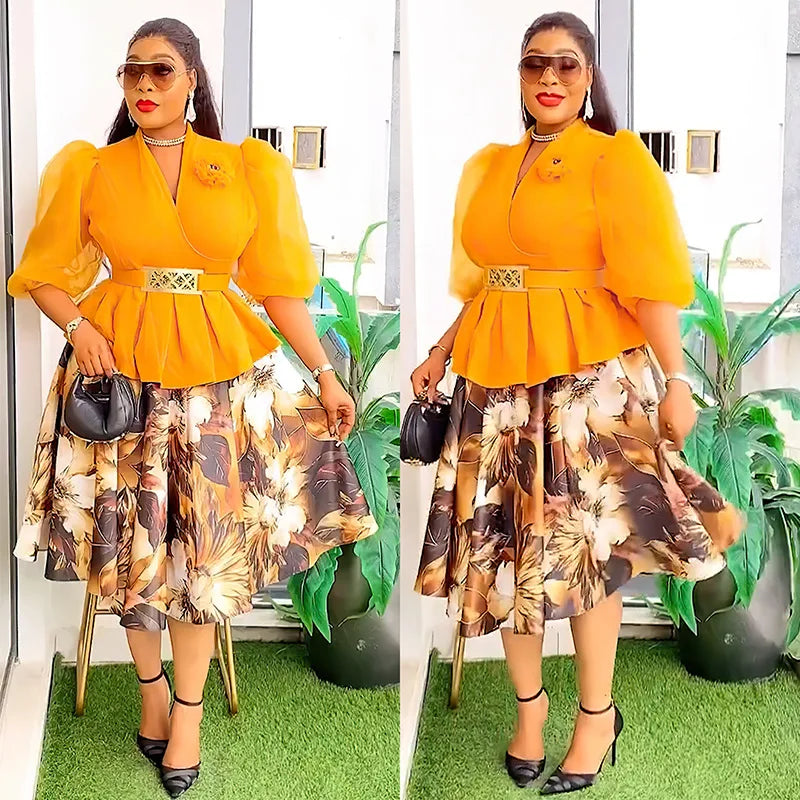 African Dresses for Women 2025 Elegant Africa Clothing Dashiki Ankara Outfits Robe Plus Size Turkey Wedding Party Long Dress