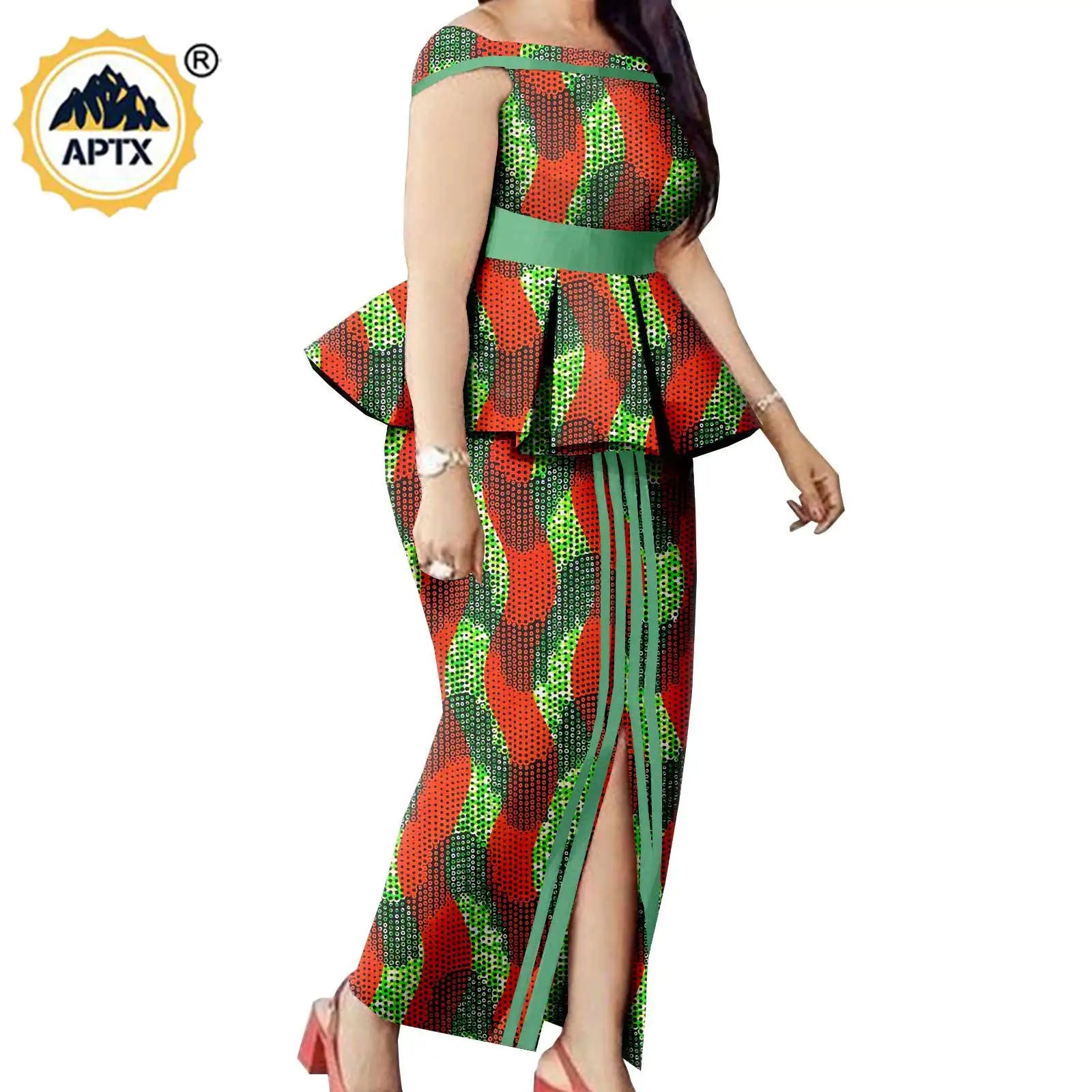 Tenues de couple assorties pour hommes, ensembles chemises et pantalons, robes africaines Dashiki pour femmes, haut et jupes fendues pour mariage, Y23C006