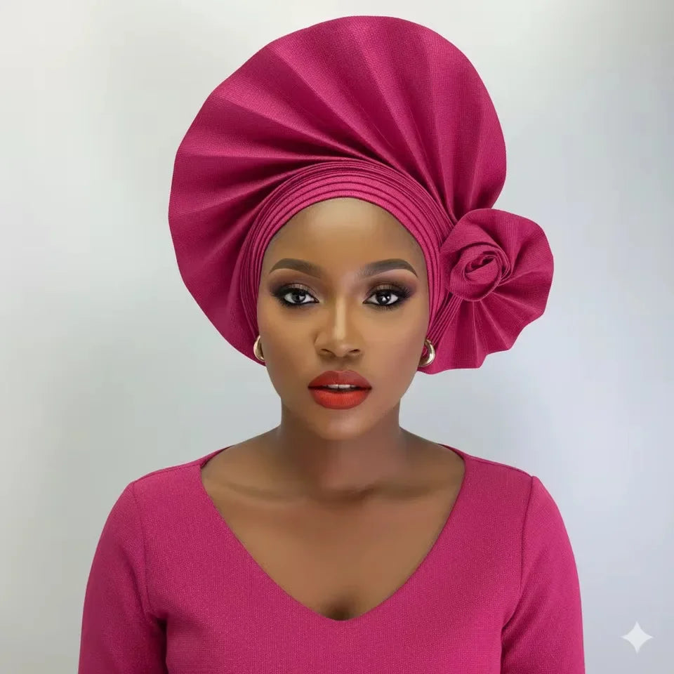 2026 nouveau Turban africain Nigeria Auto Gele bandeau Auto Gele femmes Turban casquette de mariage Geles musulman bandeau Bonnet