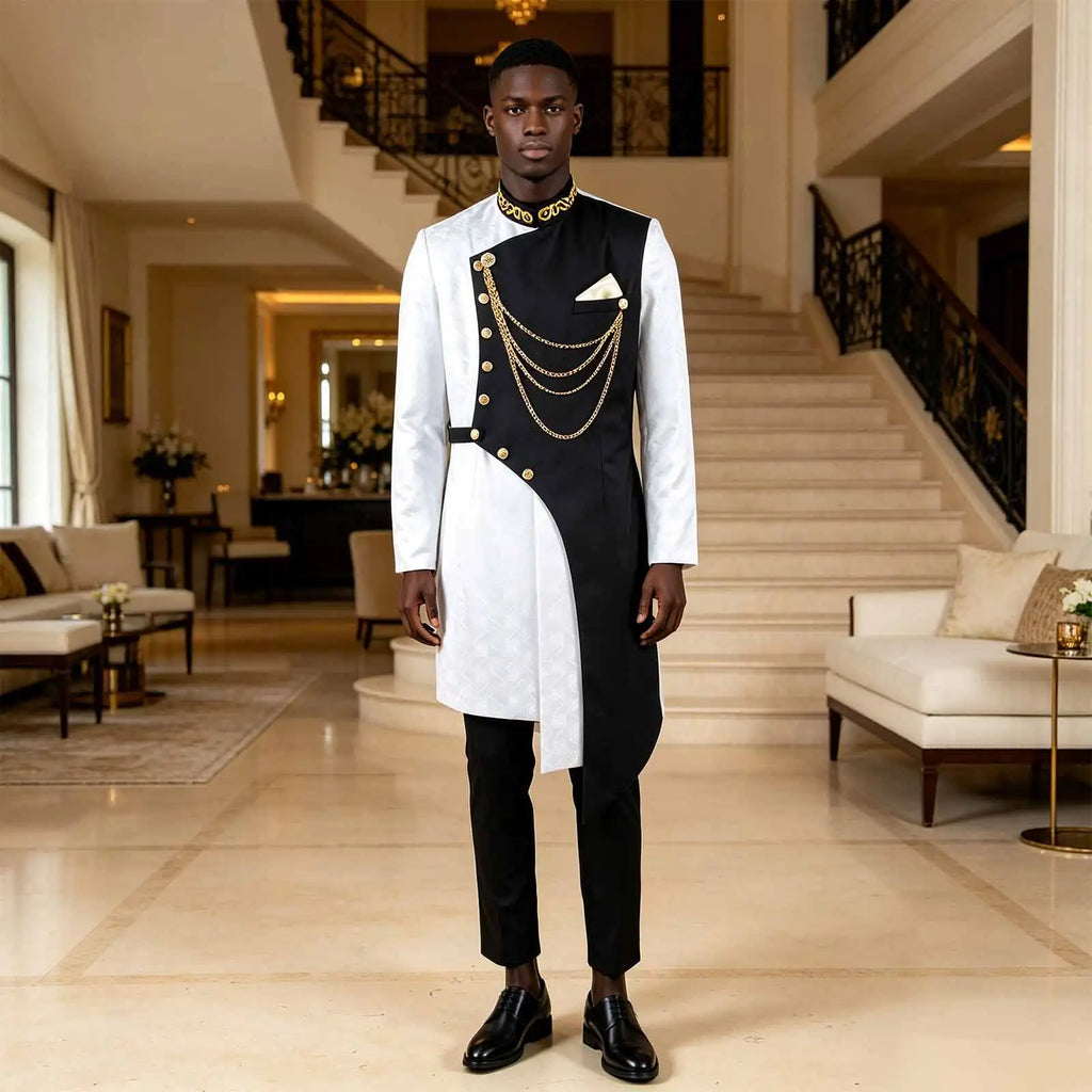 Costumes africains pour hommes, mode 2025, ensemble deux pièces (haut + pantalon), tenue Dashiki pour hommes, vêtements de fête et de mariage, vêtements pour hommes 2516001
