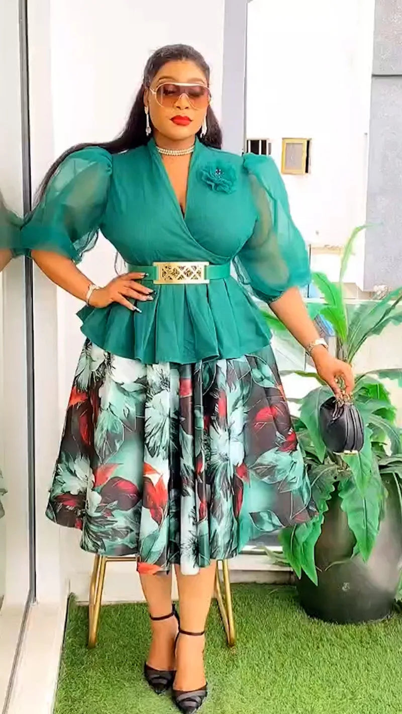African Dresses for Women 2025 Elegant Africa Clothing Dashiki Ankara Outfits Robe Plus Size Turkey Wedding Party Long Dress