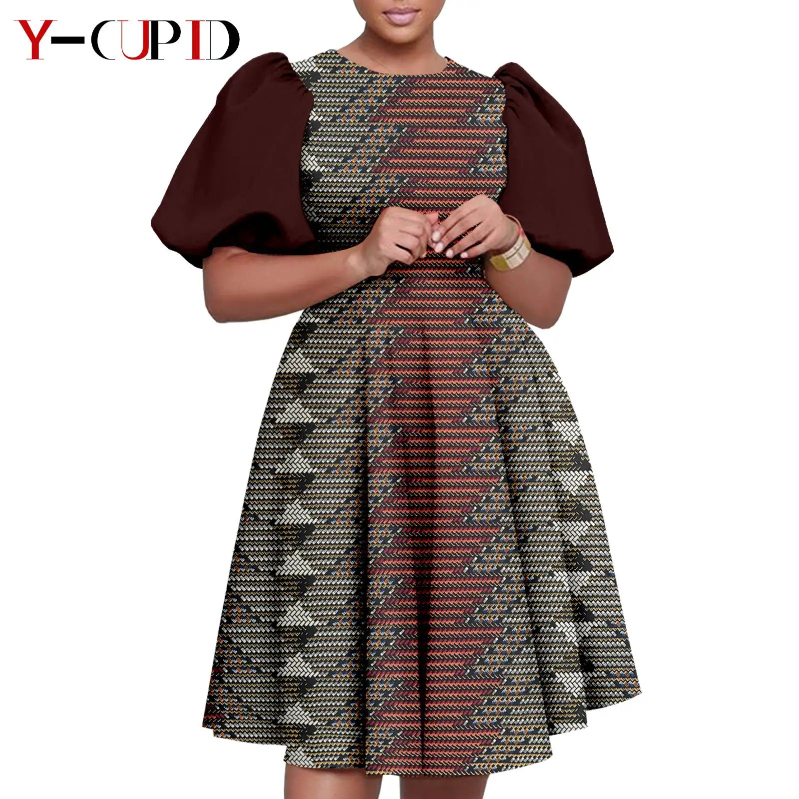Vêtements Africains Assortis pour Couple Dashiki, Robe Imprimée, Bazin Riche, Ensemble Veste et Pantalon Imbibés, 2 Pièces, Y23C076