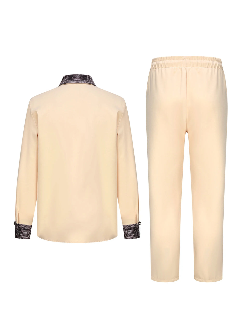 Costume traditionnel africain pour homme, chemise à manches longues de style ethnique imprimée et patchwork, pantalon décontracté, ensemble 2 pièces pour les vacances