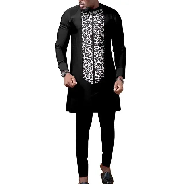 Robes africaines pour femmes, tenues assorties pour couples Bazin Lover, robes de soirée sirène imprimées, ensembles chemise et pantalon pour hommes, tenues de mariage