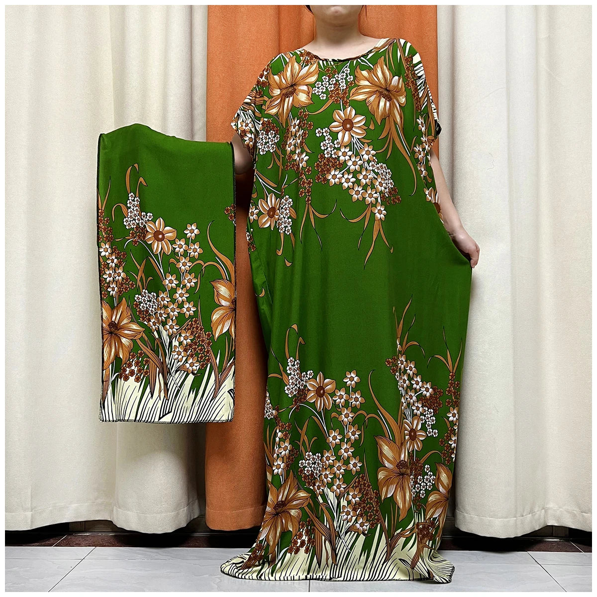 Latest Hot Sale African Dress For Women Muslim Abaya Dubai Turkey Muslim Fashion Hijab Cotta Dress American Islam Clothing