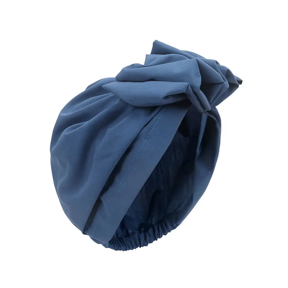 Bandeaux africains élégant rétro Turban pour femmes musulman foulard casquette couleur unie dames bonnets casquettes casque musulman
