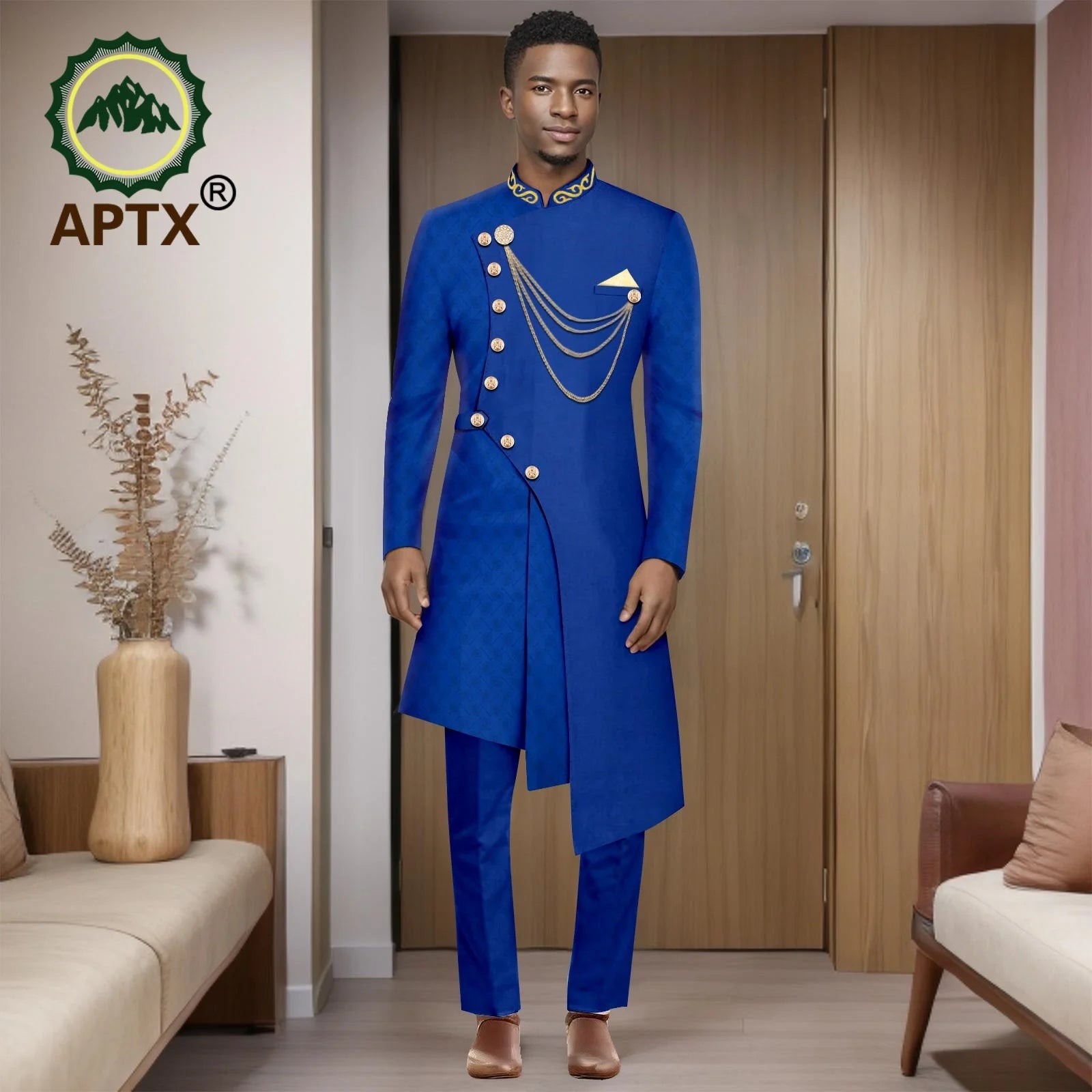 Costumes africains pour hommes, mode 2025, ensemble deux pièces (haut + pantalon), tenue Dashiki pour hommes, vêtements de fête et de mariage, vêtements pour hommes 2516001