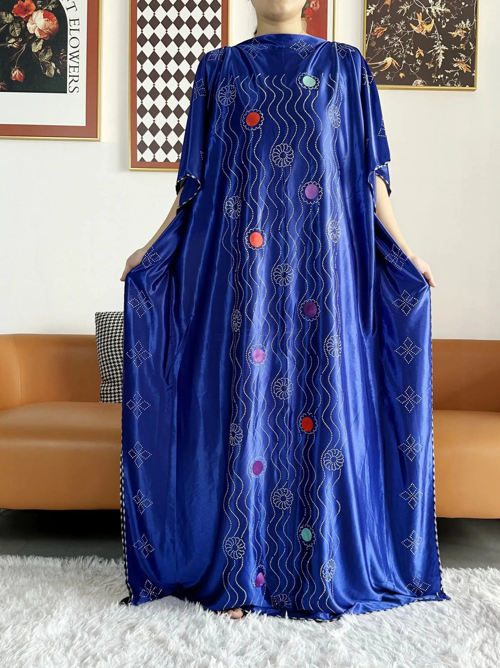 2026 African Summer Kaftan Muslim Women Dress India Caftan Traditional Wear Printed Fabric Africa Femme Maxi Casual Outfit