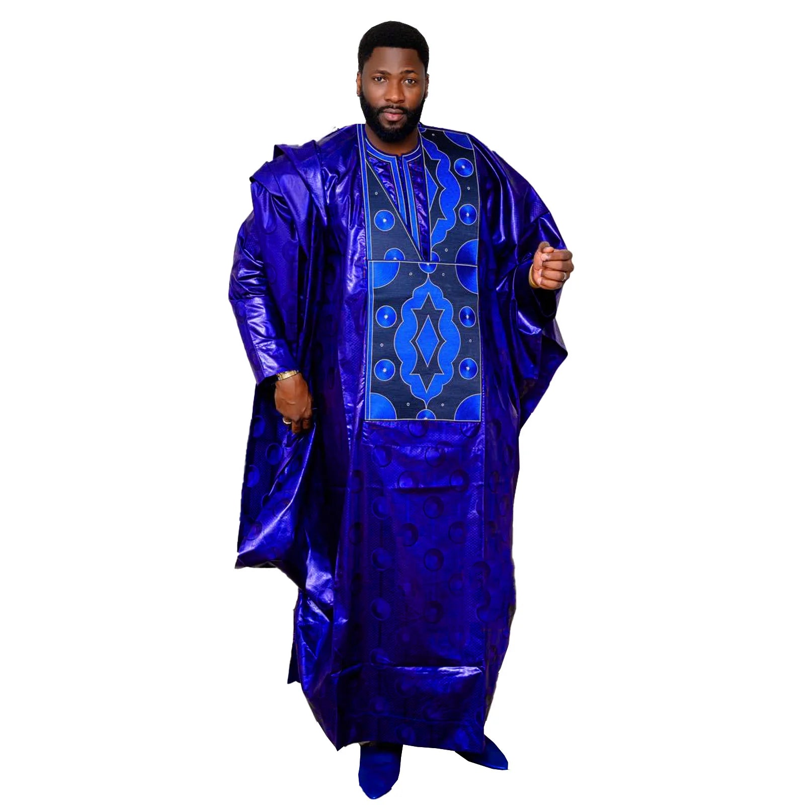 Vêtements africains pour homme Bazin Riche broderie Design haut à manches longues