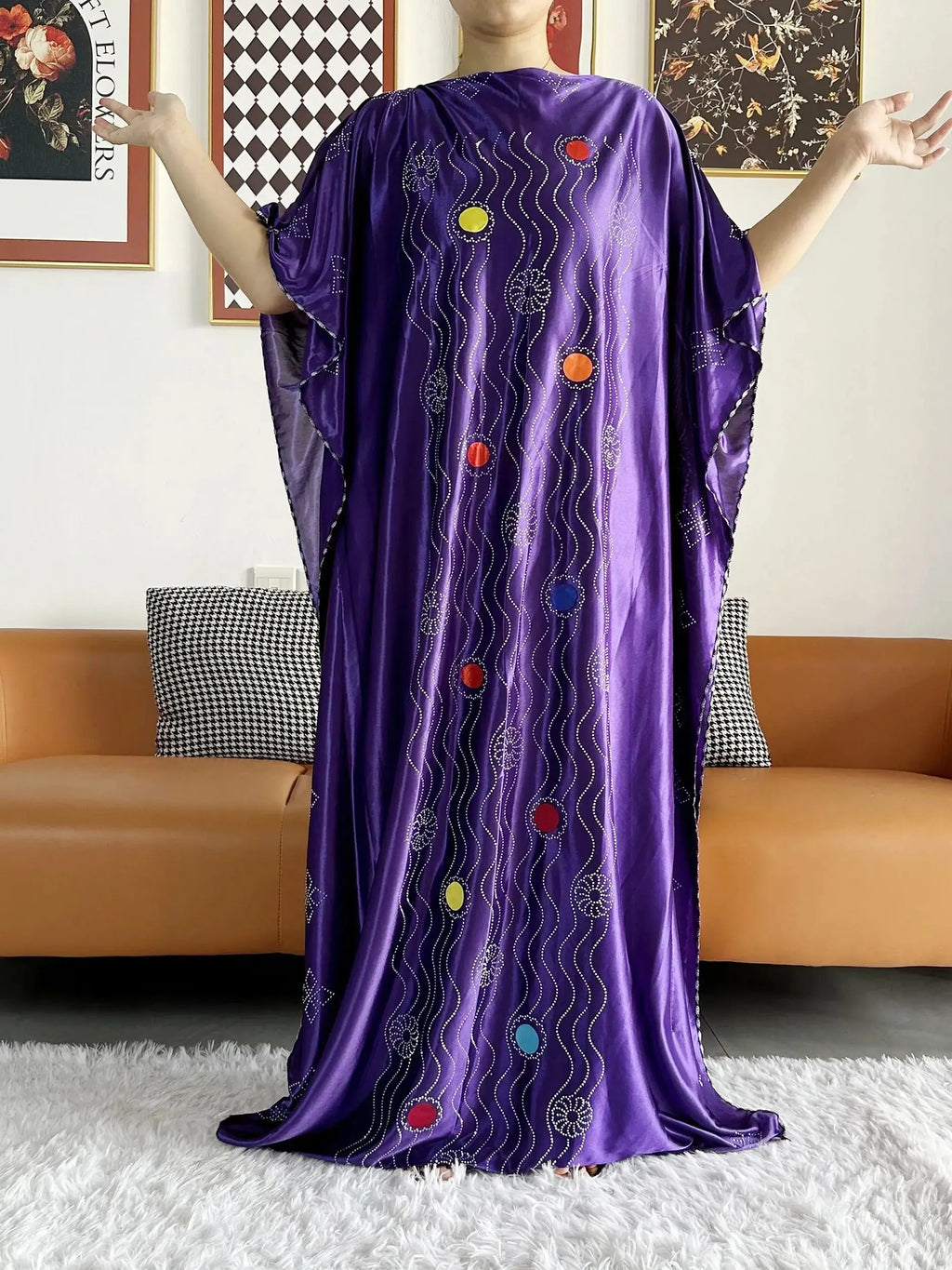 2026 African Summer Kaftan Muslim Women Dress India Caftan Traditional Wear Printed Fabric Africa Femme Maxi Casual Outfit