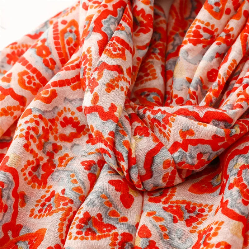 Châle en Viscose avec Pompon, Écharpe Africaine, Indienne, Ethnique, Géométrique, Florale, Haute Qualité, Bande Ronde, Hijab Musulman, Bufanda, 180x90cm