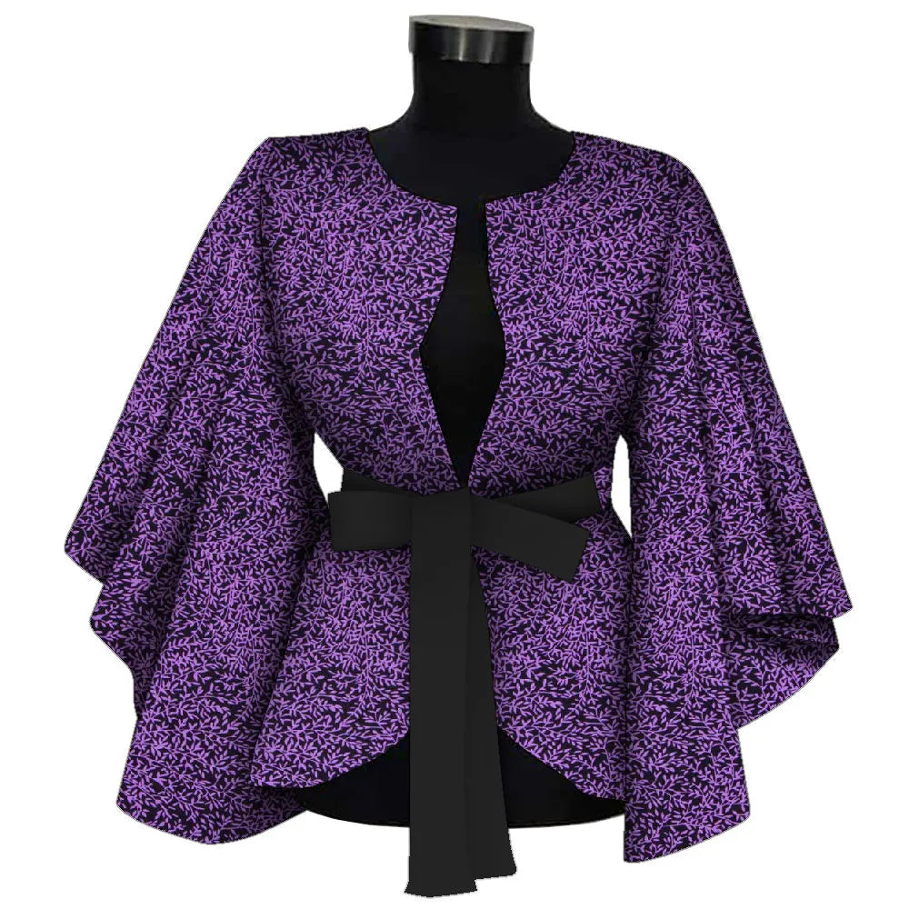 Chemise africaine avec doublure pour femmes, vêtements Dashiki Ankara, manteau Batik avertir, veste d'impression, 100% coton BRW Wy9871, mode