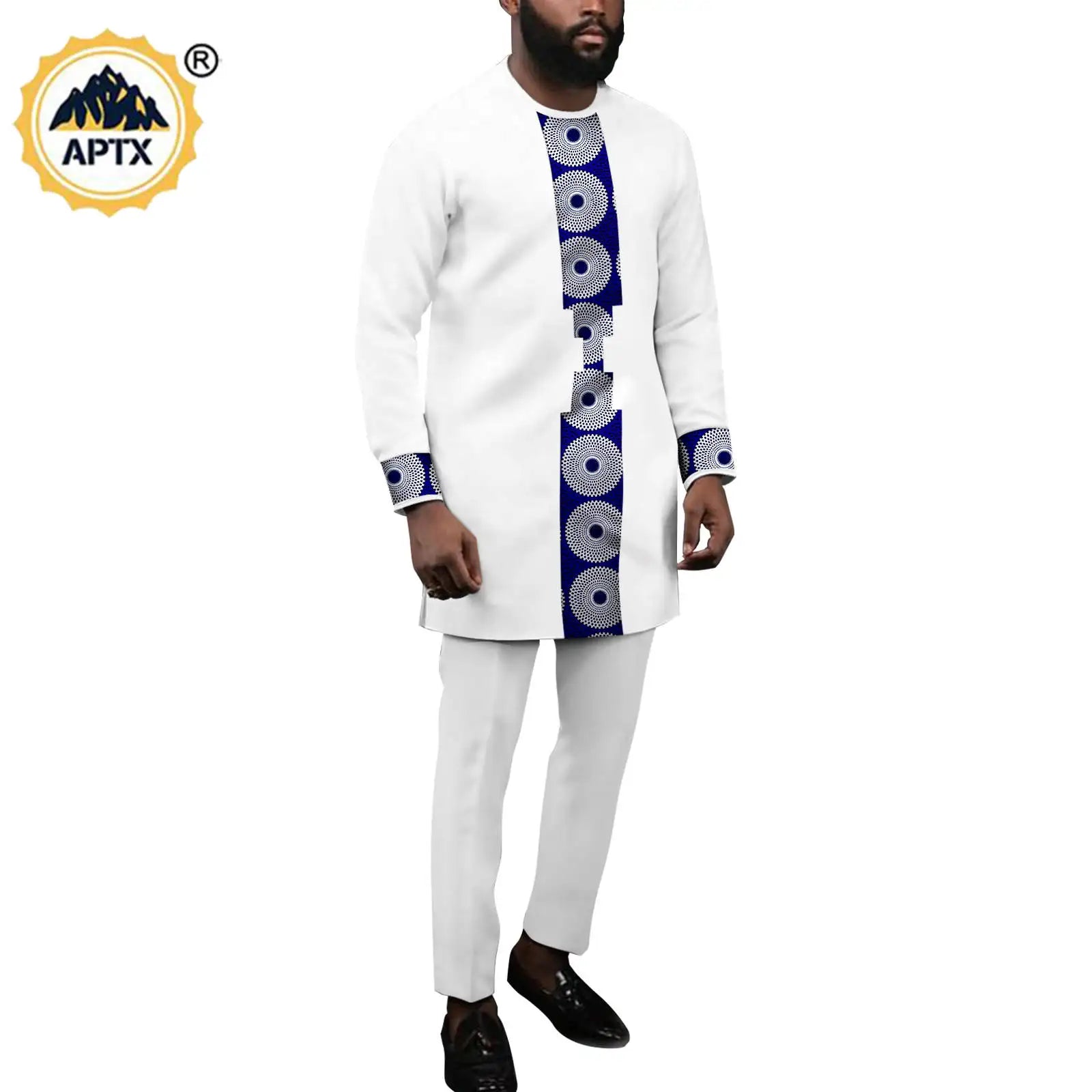 Vêtements Africains pour Couple, Robes sulfAssorties, Tenues pour Hommes, Ensembles Chemise et Pantalon, Dashiki, Robe de ixà Volants pour Dames, Y23C002