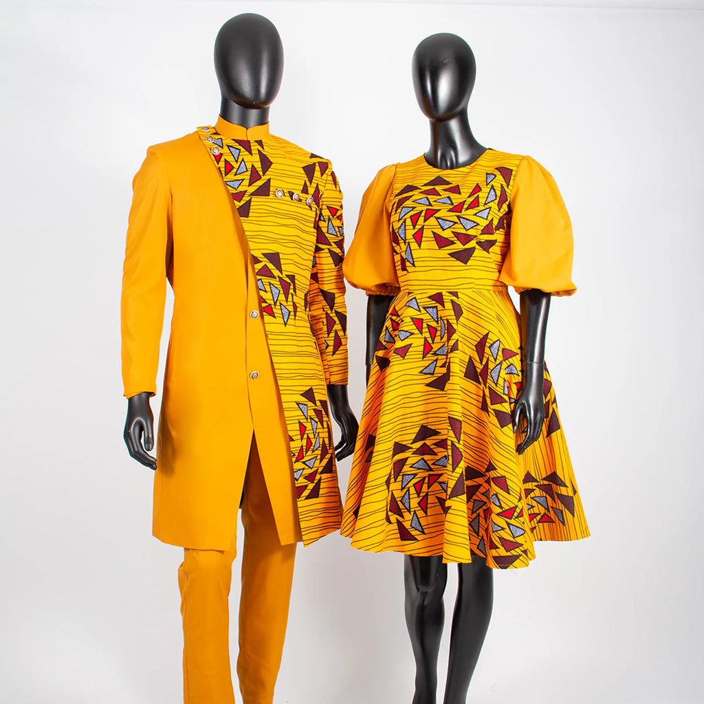 Vêtements Africains Assortis pour Couple Dashiki, Robe Imprimée, Bazin Riche, Ensemble Veste et Pantalon Imbibés, 2 Pièces, Y23C076