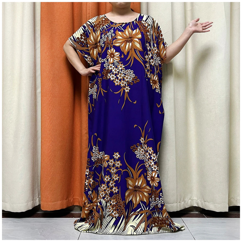 Latest Hot Sale African Dress For Women Muslim Abaya Dubai Turkey Muslim Fashion Hijab Cotta Dress American Islam Clothing