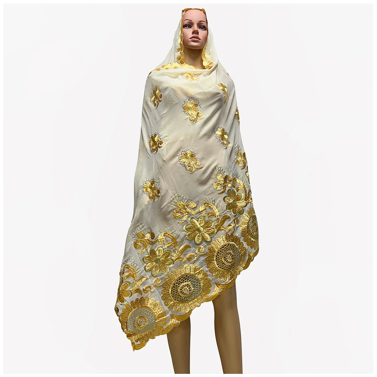 Dernière femmes africaines écharpe douce 100% coton avec puce Dold écharpe dubaï isalmique écharpe broderie musulman Hijab pour châles enveloppes