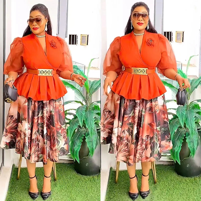 African Dresses for Women 2025 Elegant Africa Clothing Dashiki Ankara Outfits Robe Plus Size Turkey Wedding Party Long Dress