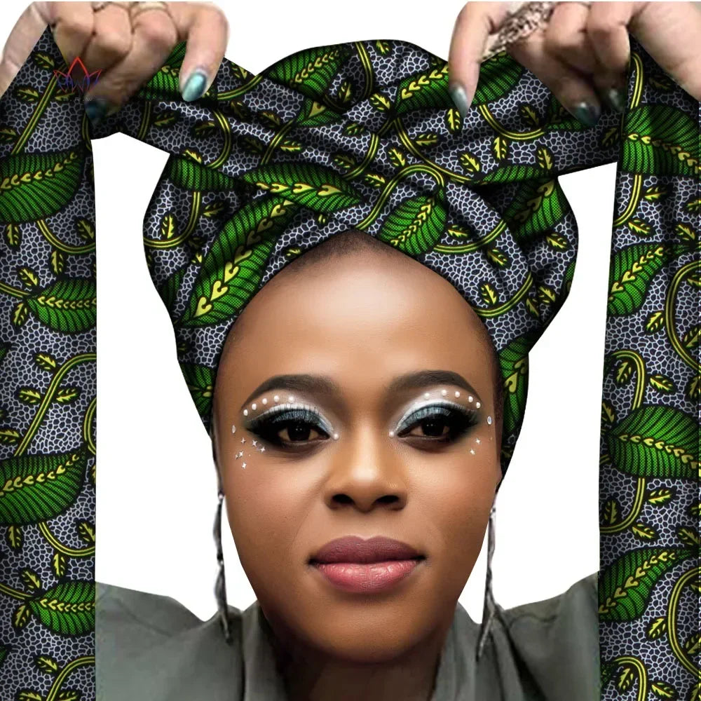 Turban de tête enveloppé de sauna africain pour femmes, accessoires pour cheveux, écharpe pour dames, chapeau, Nigeria, WYB612
