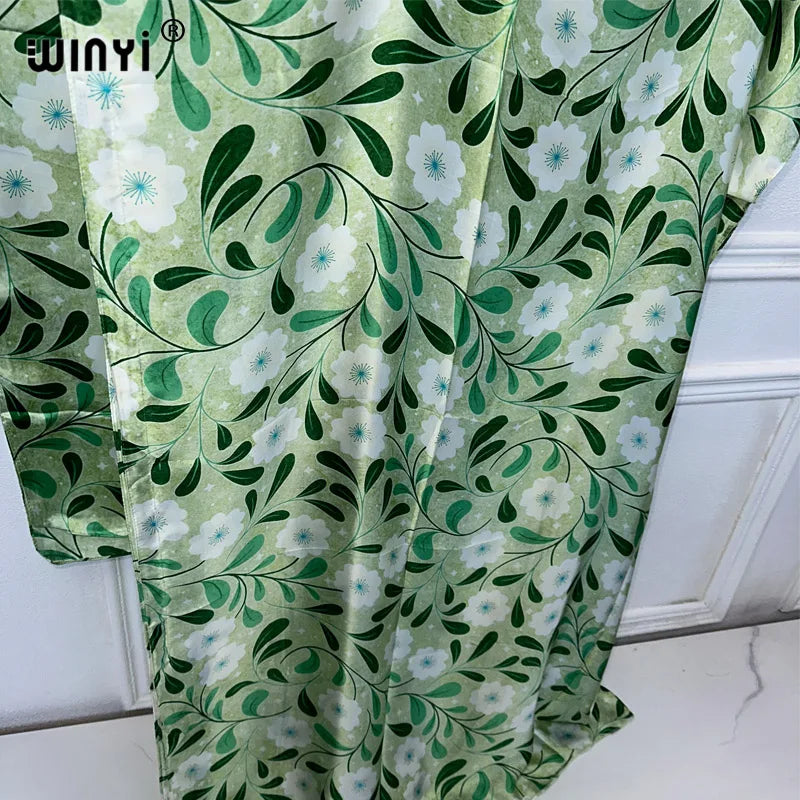 WINYI muslim african traditional dress for woman abaya dubai luxury 2024 Kaftan robes,Elegant Maxi Length Dress beach cover up