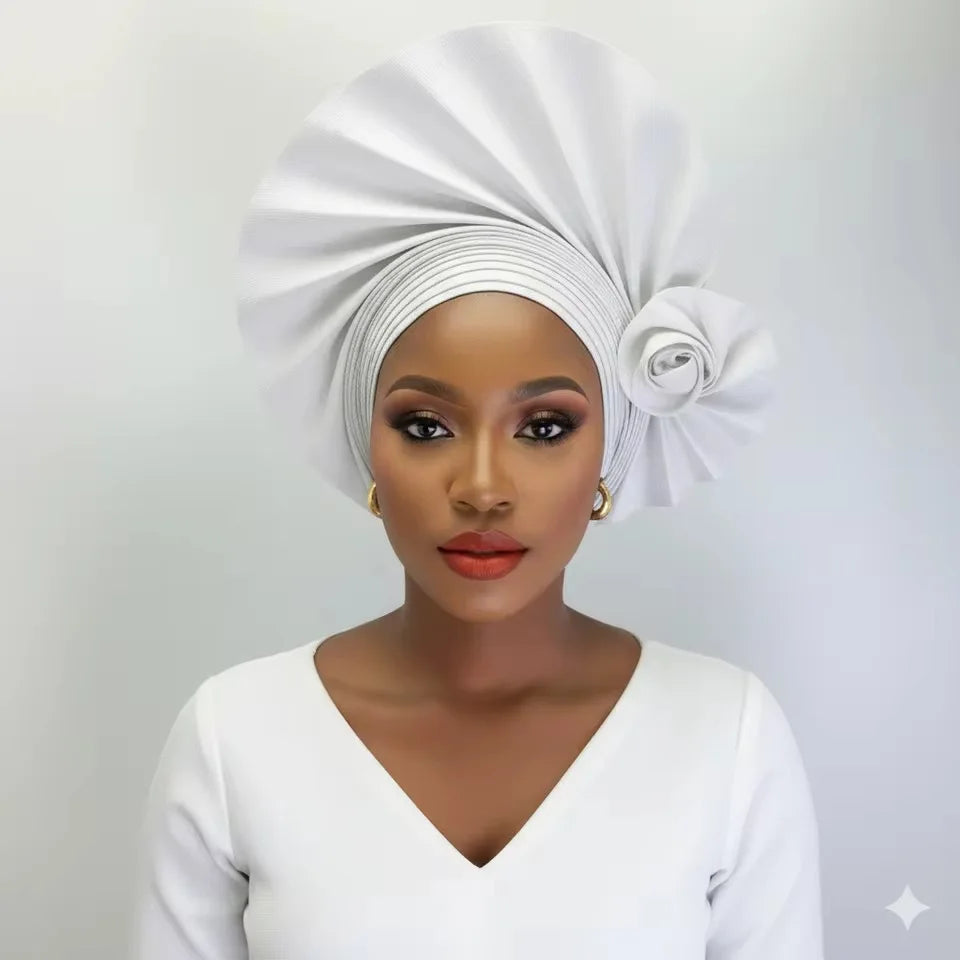 2026 nouveau Turban africain Nigeria Auto Gele bandeau Auto Gele femmes Turban casquette de mariage Geles musulman bandeau Bonnet