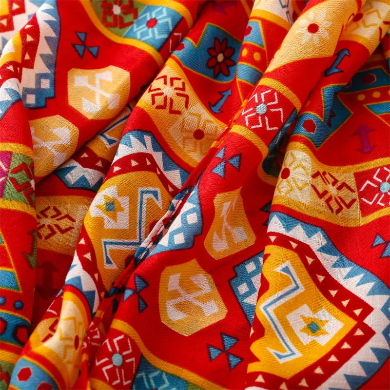 Châle en Viscose avec Pompon, Écharpe Africaine, Indienne, Ethnique, Géométrique, Florale, Haute Qualité, Bande Ronde, Hijab Musulman, Bufanda, 180x90cm