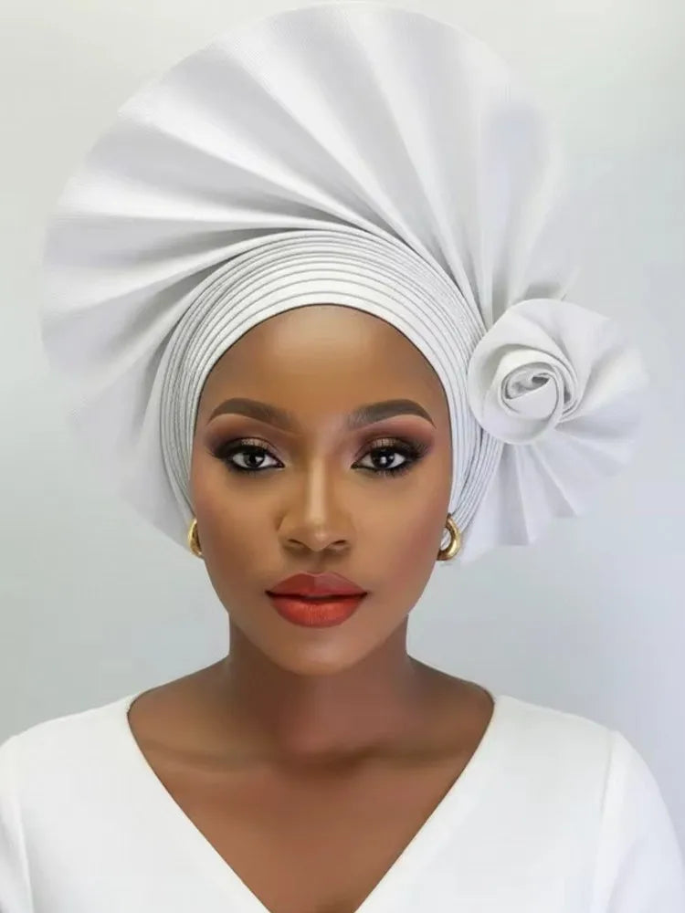 2026 nouveau Turban africain Nigeria Auto Gele bandeau Auto Gele femmes Turban casquette de mariage Geles musulman bandeau Bonnet