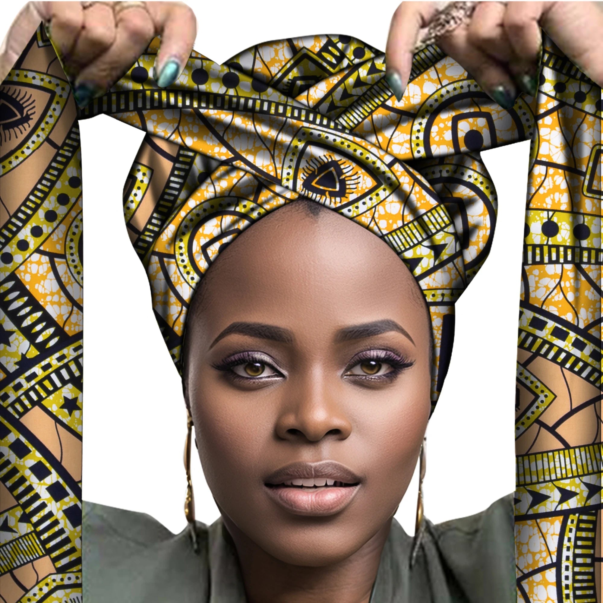 Turban de tête enveloppé de sauna africain pour femmes, accessoires pour cheveux, écharpe pour dames, chapeau, Nigeria, WYB612