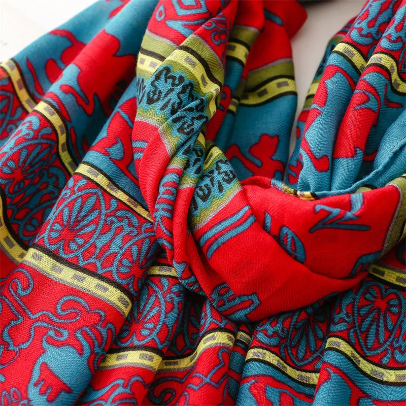 Châle en Viscose avec Pompon, Écharpe Africaine, Indienne, Ethnique, Géométrique, Florale, Haute Qualité, Bande Ronde, Hijab Musulman, Bufanda, 180x90cm