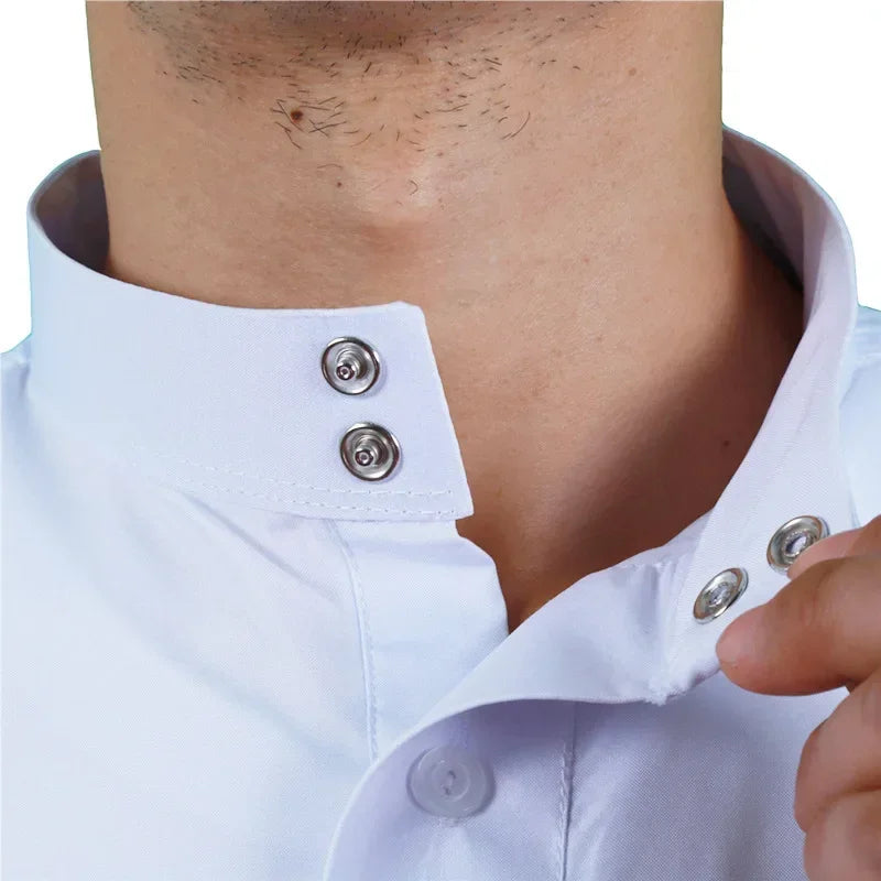 Vêtements islamiques hommes solide à manches longues en vrac musulman mâle arabie saoudite Pakistan Kurta Costumes musulmans robe musulmane caftan Thobe